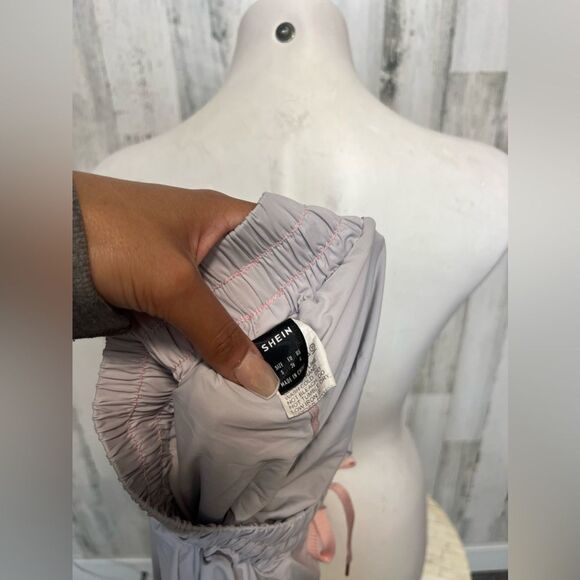 Gray Athletic Skort Women’s Small Elastic Waist Drawstring Active Tennis Shorts - Picture 5 of 6